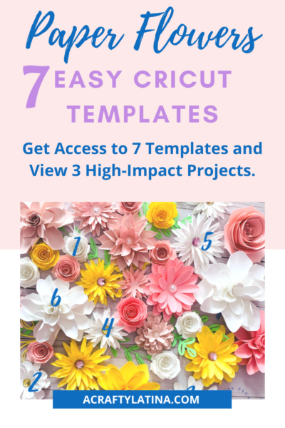 Make Beautiful Flowers with Cricut Design Space - ACRAFTYLATINA