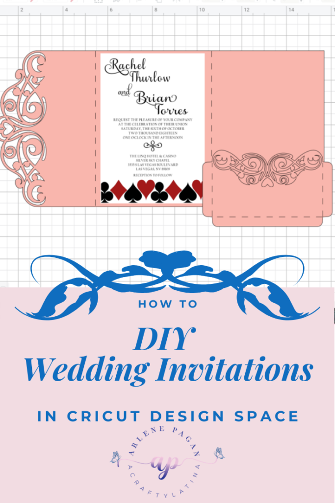 Wedding Invitation in Cricut Design Space