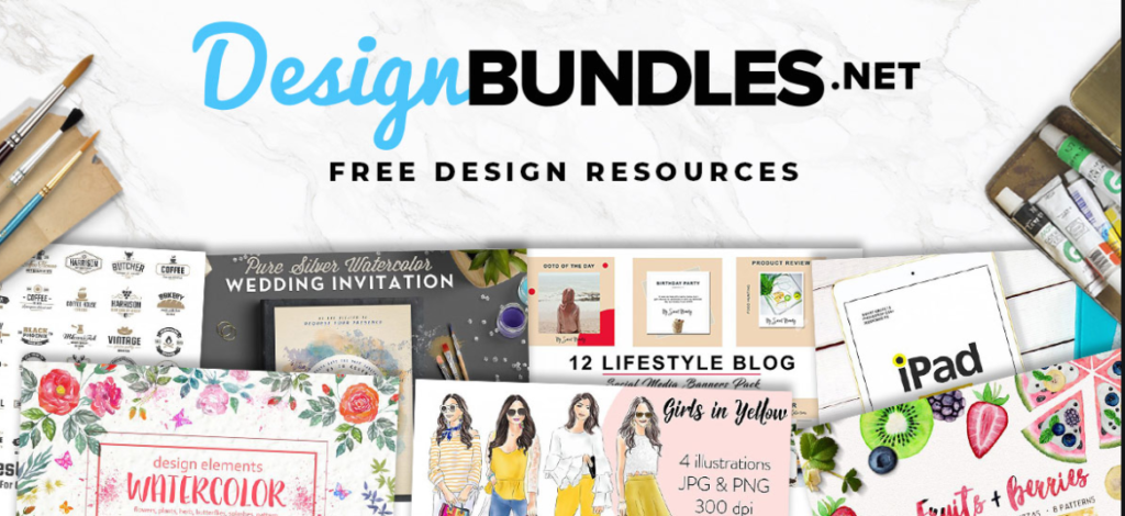 image showing free designs that may be available when you click to go to Design Bundles.net