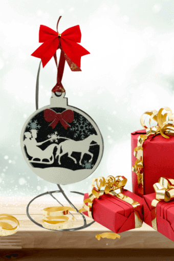 Custom 3-layer Christmas Ornament in Cricut Design Space