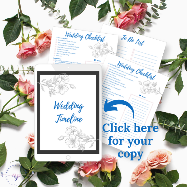 free copy of Wedding Timeline checklist and todo project list tracker