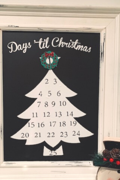 Christmas Countdown with Cricut