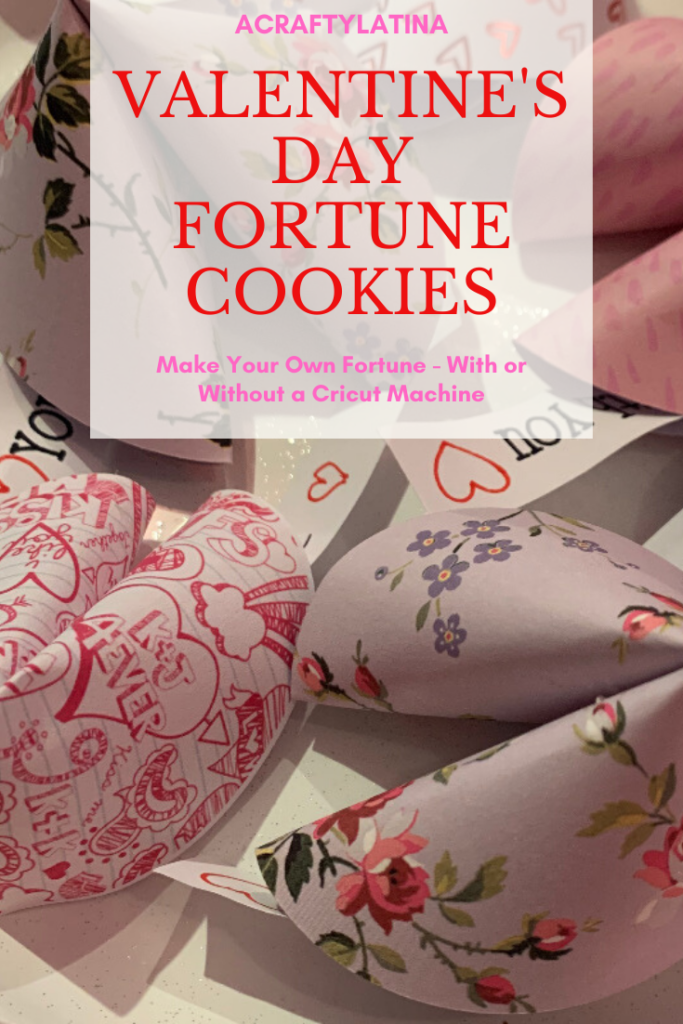 Valentine's Day Fortune Cookies with Cricut